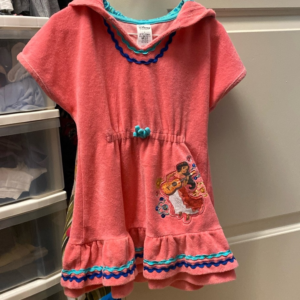 Disney princess swim cover up size 4